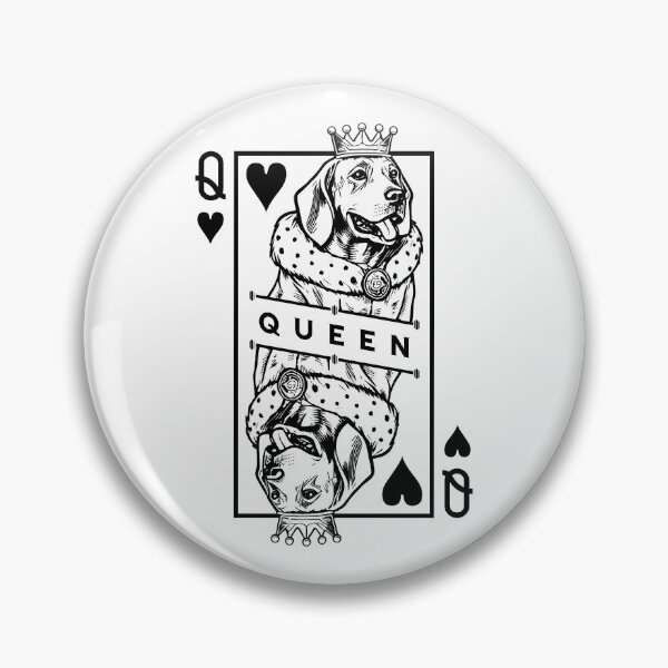 Item preview, Magyar Vizsla Queen Of Hearts Funny Dog Playing Card Pop Art designed and sold by GrandeDuc.