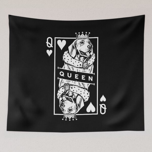 Item preview, Magyar Vizsla Queen Of Hearts Funny Dog Playing Card Pop Art designed and sold by GrandeDuc.