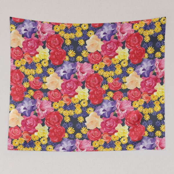 Item preview, Watercolor floral wreaths on grey background designed and sold by victorsboutique.