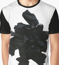 Abstract black paper flower Graphic T-Shirt