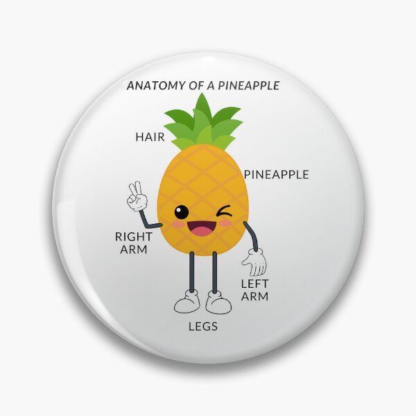 Item preview, Anatomy Of A Pineapple Cool Pineapple full design designed and sold by Olivvier.