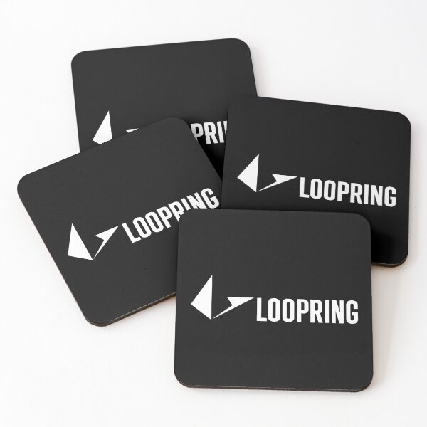 Item preview, Loopring LRC Crypto Altcoin - Clean Horizontal White Logo designed and sold by CryptoMoods.