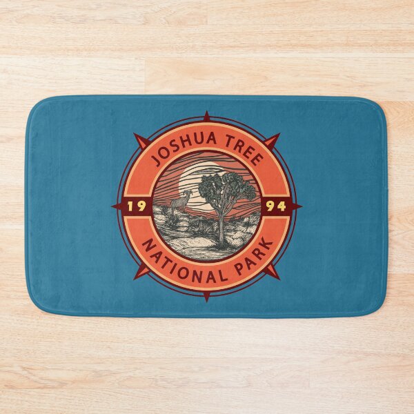 Item preview, Joshua Tree National Park Bighorn Sheep Retro Compass Emblem designed and sold by KrisSidDesigns.