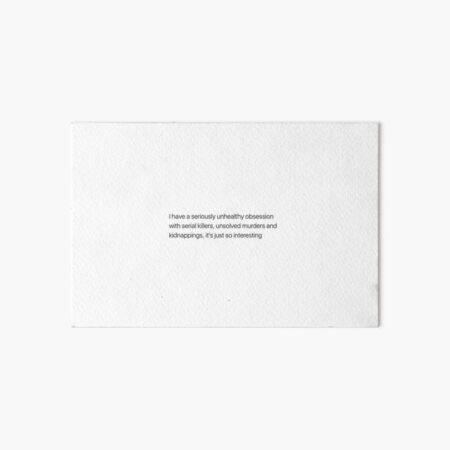 Serial killer, interstellar Art Board Print