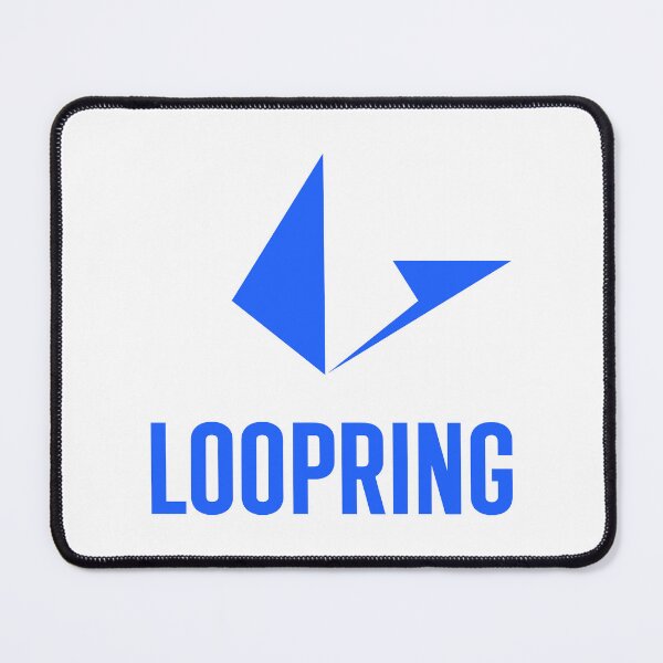 Item preview, Loopring LRC Crypto Altcoin - Clean Vertical Blue Logo designed and sold by CryptoMoods.