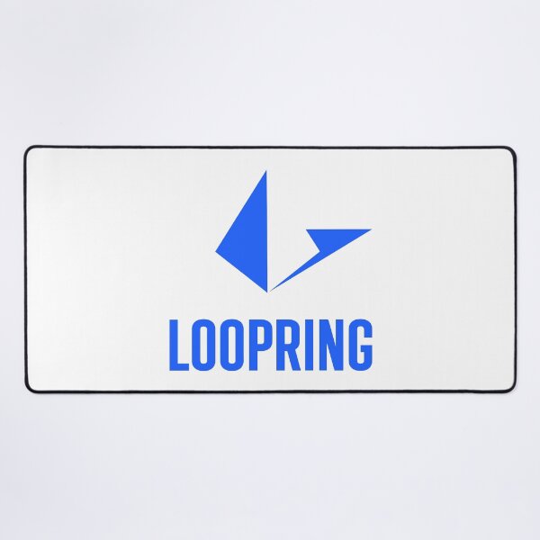 Item preview, Loopring LRC Crypto Altcoin - Clean Vertical Blue Logo designed and sold by CryptoMoods.