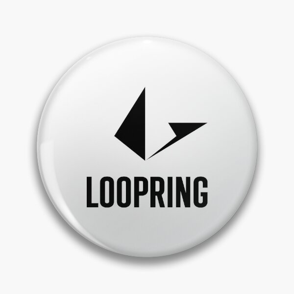 Item preview, Loopring LRC Crypto Altcoin - Clean Vertical Black Logo designed and sold by CryptoMoods.