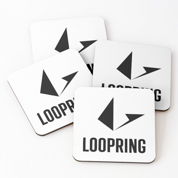 Item preview, Loopring LRC Crypto Altcoin - Clean Vertical Black Logo designed and sold by CryptoMoods.
