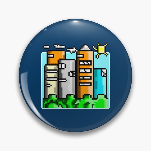 Item preview, City landscape pixel - pixel art designed and sold by Sweet Bee's.