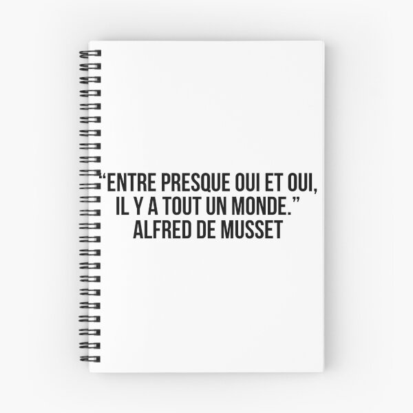 Item preview, “Entre presque oui et oui, il y a tout un monde.” - Alfred de Musset designed and sold by LiteraryQuotes.