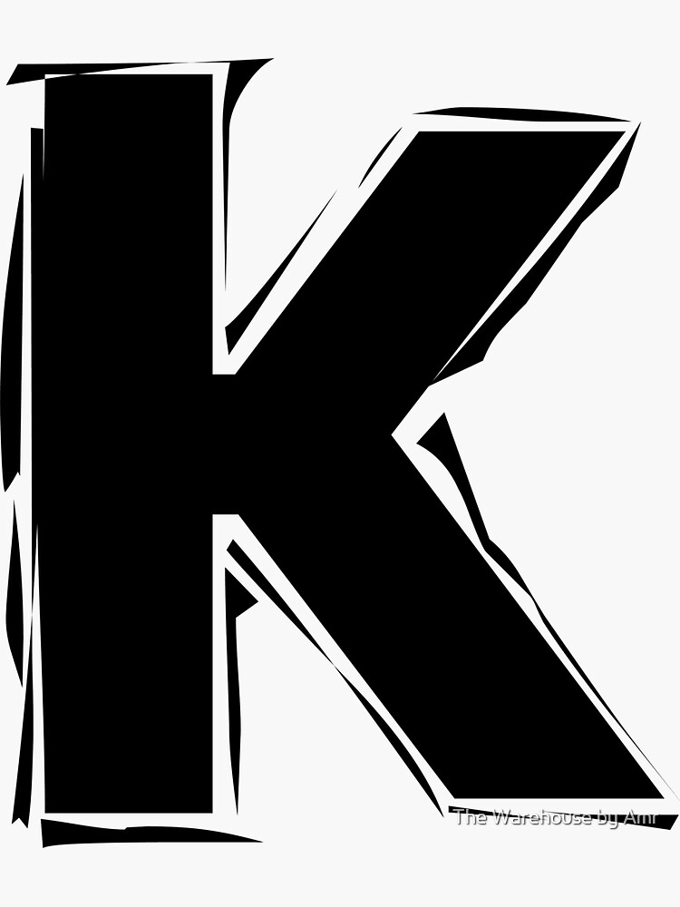 "Letter K Costume Vantage" Sticker for Sale by anajjar1 Redbubble