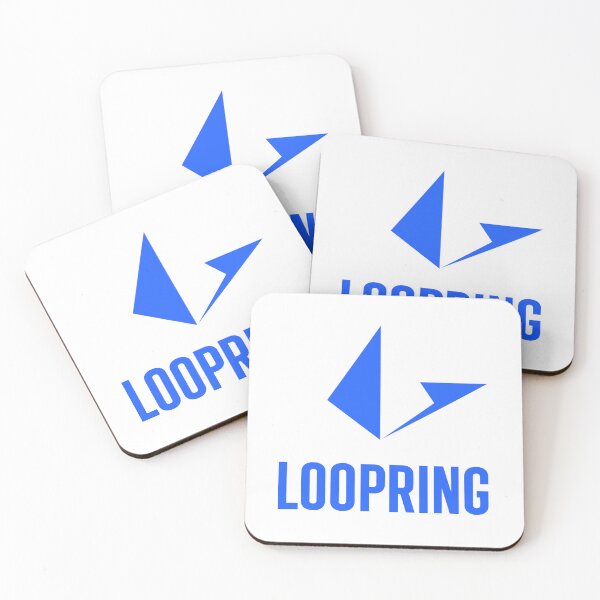 Item preview, Loopring LRC Crypto Altcoin - Clean Vertical Blue Logo designed and sold by CryptoMoods.