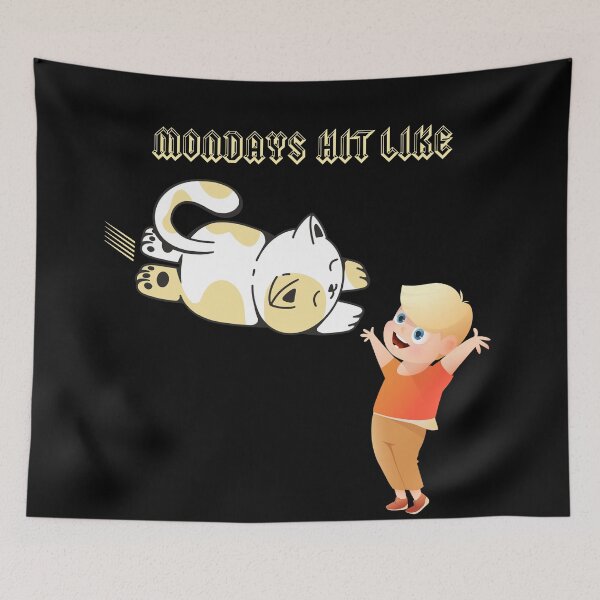 Item preview, MONDAYS HIT LIKE-SAGFABULOUS designed and sold by SagFabulous.