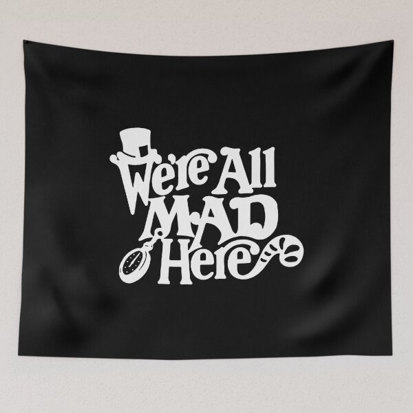 Item preview, Womens Smiling Cat Tee We're All Mad Here designed and sold by SpookySeasonTee.
