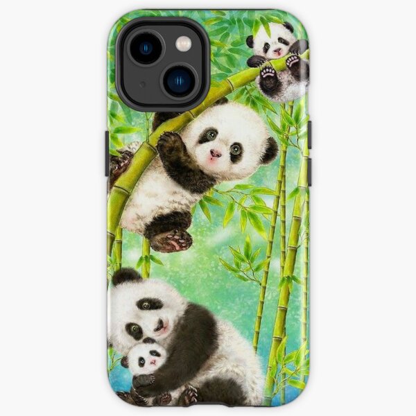 süße Pandafamilie iPhone Robuste Hülle