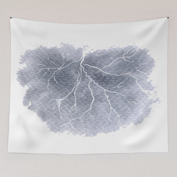 Aperçu de l'œuvre Peinture à l’aquarelle de nuage d’orage créée et vendue par Negin Mf Designs.