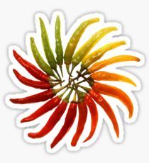 Chili Color Wheel Vector Sticker