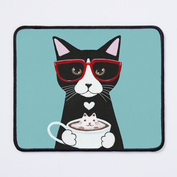 Item preview, Tuxedo Catpurrccino designed and sold by KilkennyCat Art.
