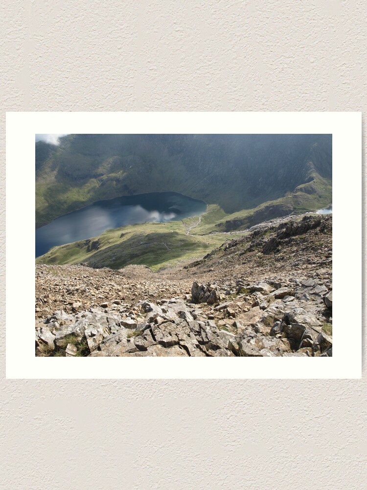 Crib Goch Looking At The Pyg Track Art Print By Markdurant