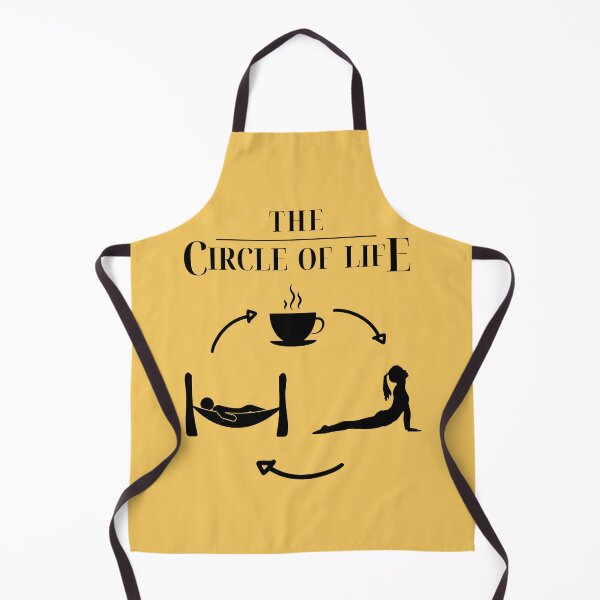 Item preview, Coffee, Yoga, Sleep, Repeat. The Circle of Life [black print] designed and sold by Blended Designs ⭐⭐⭐⭐⭐.