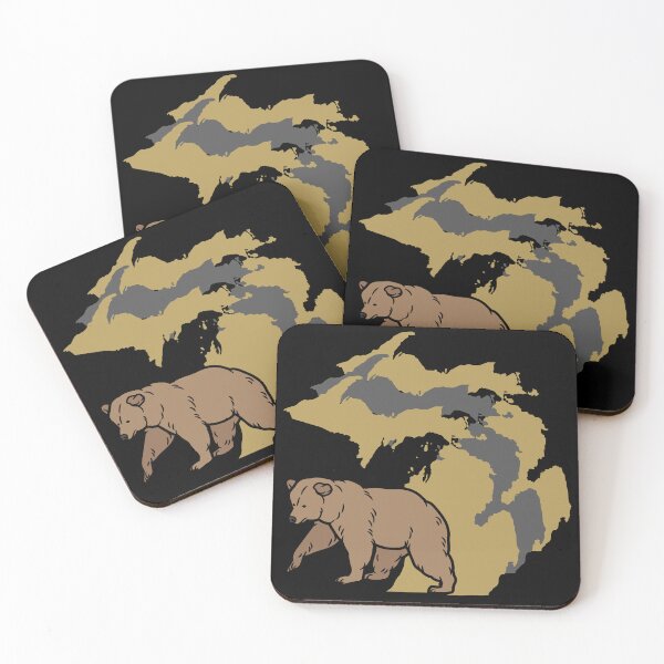 Item preview, Michigan Border, Golden Grizzlies designed and sold by LatterDaze.