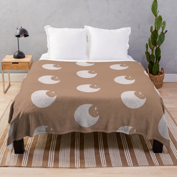 Artikelvorschau, Cosmic Moon Polka Dots Design Soft Aesthetic In Muted Colors Brown entworfen und verkauft von scorpiolane.