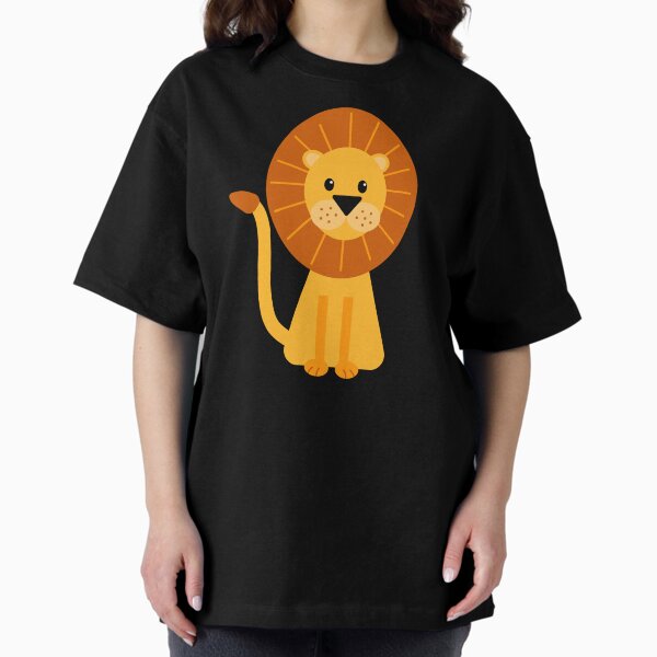 Lions - blue background Oversized T-Shirt