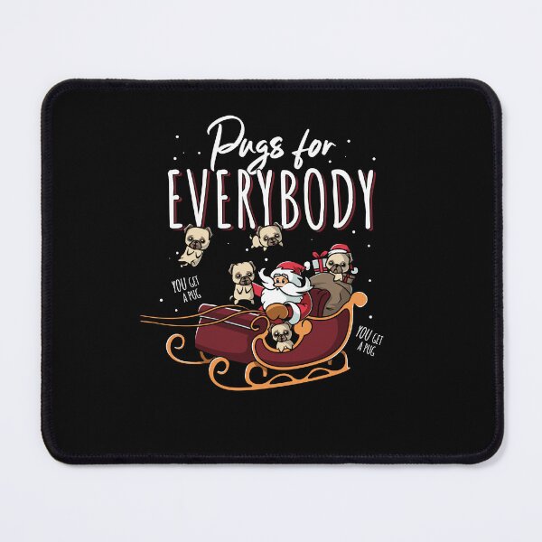 Item preview, Pugs for Everybody Funny Ugly Pug Christmas designed and sold by Nerd Shizzle.