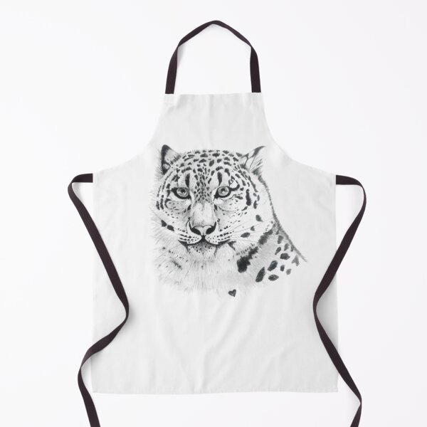 Item preview, Handmade drawing of a snow leopard designed and sold by KatasArt.