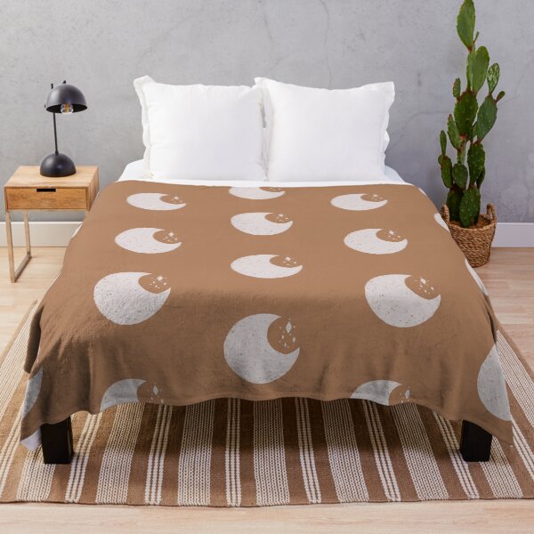 Artikelvorschau, Cosmic Moon Polka Dots Design Soft Aesthetic In Muted Colors Caramel entworfen und verkauft von scorpiolane.