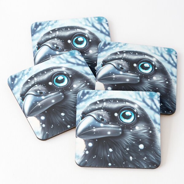 Item preview, Cutedom - Winter Crow In The Snow designed and sold by RaynbowCute.