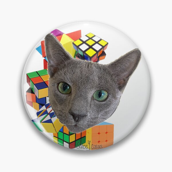 Artikelvorschau, Katze und Rubik entworfen und verkauft von bonjourrrblu.