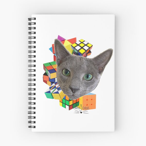 Item preview, Cat and Rubik cube designed and sold by bonjourrrblu.