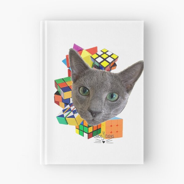 Item preview, Cat and Rubik cube designed and sold by bonjourrrblu.