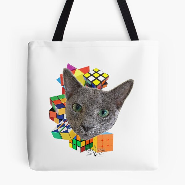 Item preview, Cat and Rubik cube designed and sold by bonjourrrblu.