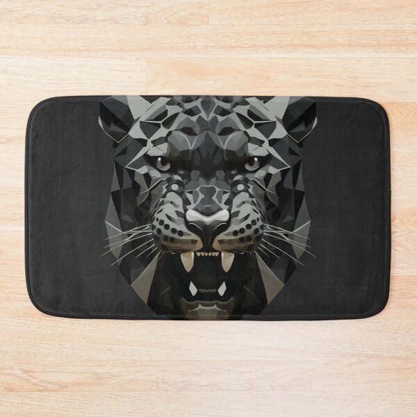 Item preview, A jaguar preparing to attack | Lowpoly Art | Memorable gift for animal lover designed and sold by AsabIIArt.