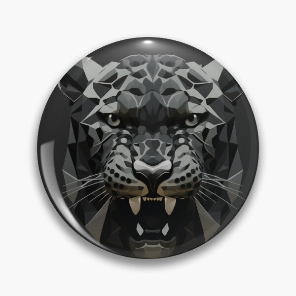 Artikelvorschau, Ein Jaguar bereitet sich auf einen Angriff vor | Lowpoly-Kunst | Denkwürdiges Geschenk für Tierliebhaber entworfen und verkauft von AsabIIArt.