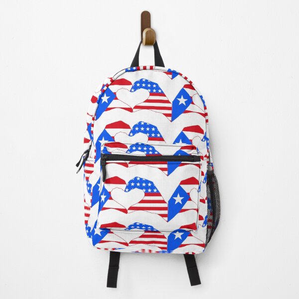 Item preview, We Heart Puerto Rico & USA Patriot Flag Series designed and sold by Carbon-Fibre Media.