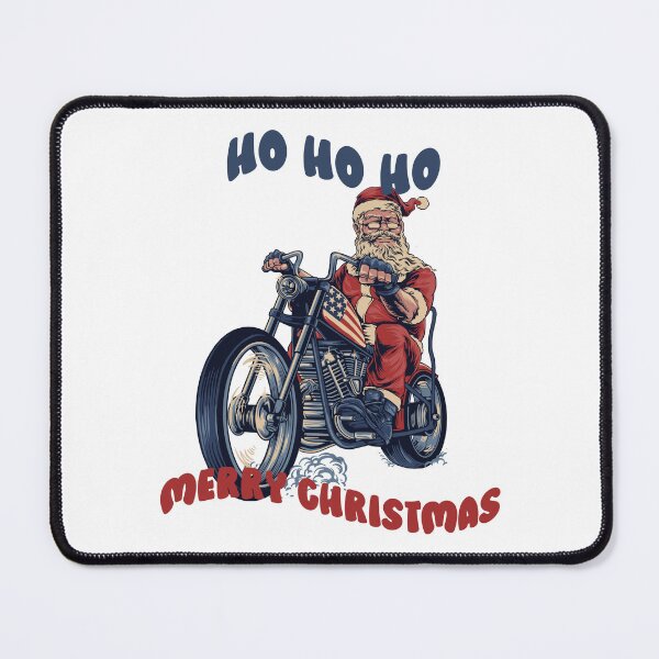 Item preview, Christmas Santa On Motorcycle Merry Christmas designed and sold by RockBeeDesigns.