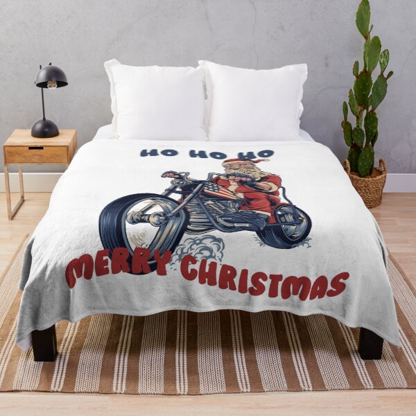 Item preview, Christmas Santa On Motorcycle Merry Christmas designed and sold by RockBeeDesigns.