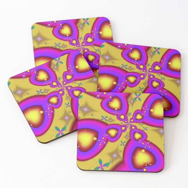 Item preview, Floating Fractal Hearts designed and sold by pinkal.
