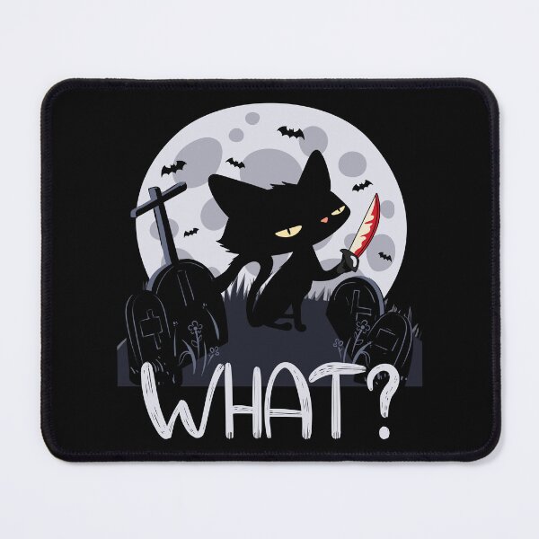 Item preview, Black gothic cat in the moonlight graveyard designed and sold by Rev-Style.