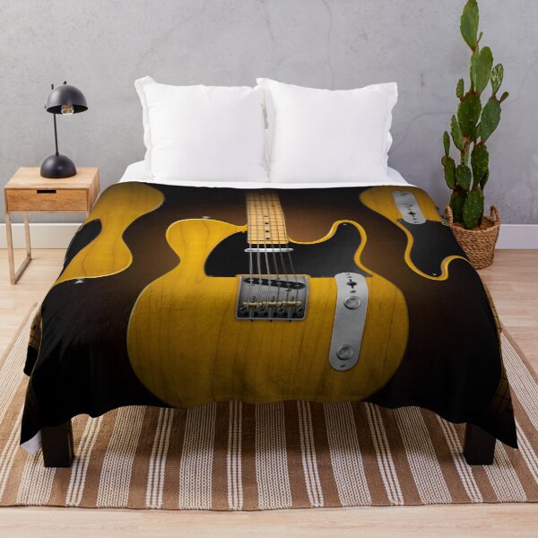 Electric Guitar Throw Blanket