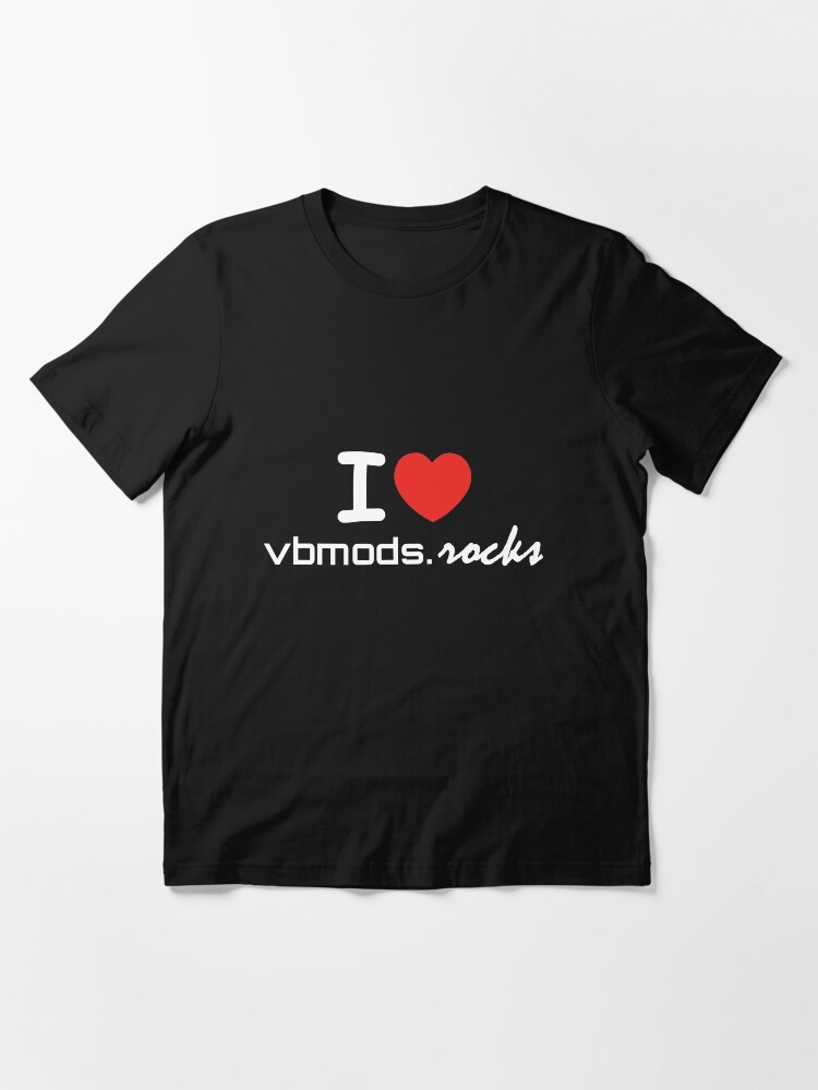 Alternate view of i♥vbmods.rocks (Dark) Essential T-Shirt