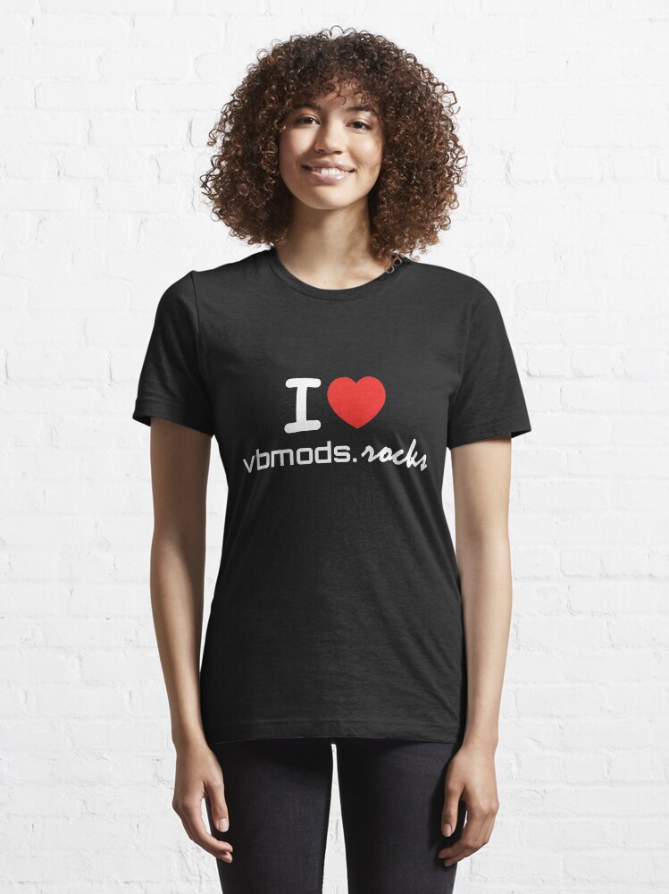 Alternate view of i♥vbmods.rocks (Dark) Essential T-Shirt