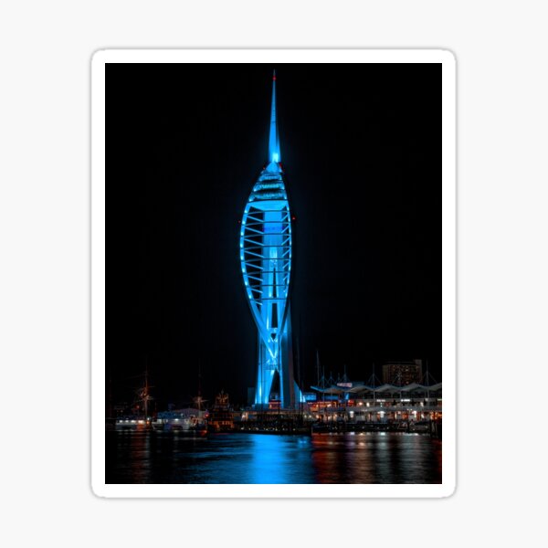 Item preview, Spinnaker Tower at Night designed and sold by Shot-By-Reedy.