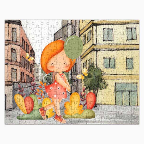 Uptown Girl and Balloon Jigsaw Puzzle