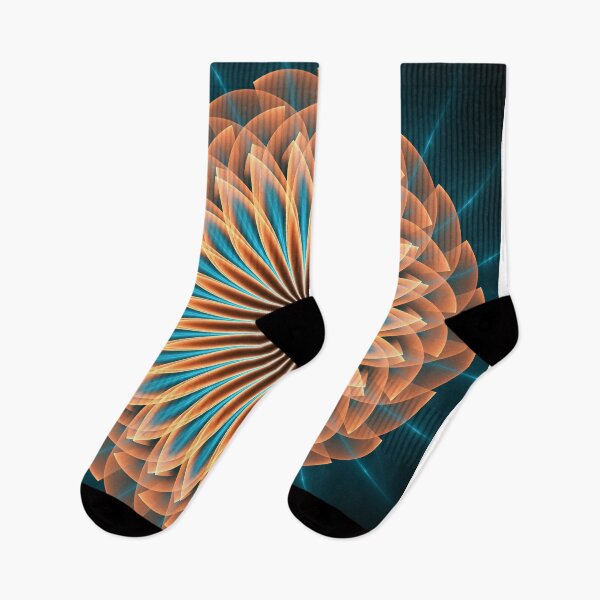 Item preview, Fractal vortex in orange and blue designed and sold by walstraasart.