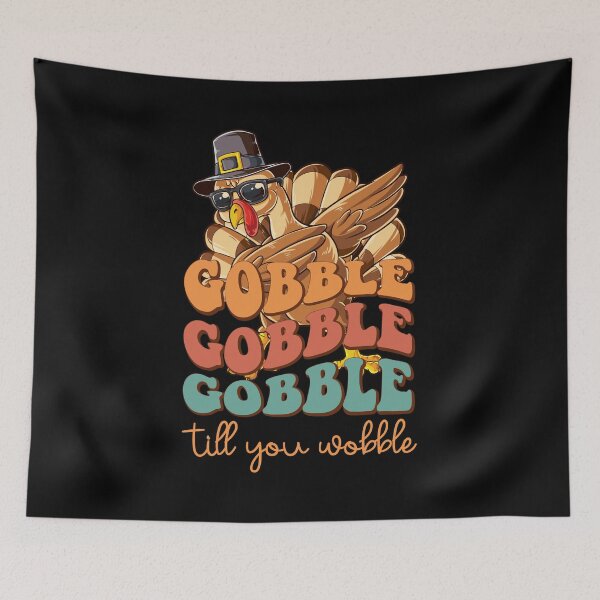 Item preview, Thanksgiving Gobble Till You Wobble Turkey Dabbing designed and sold by RockBeeDesigns.
