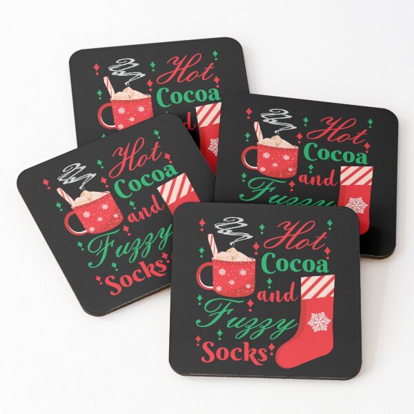 Item preview, Hot cocoa and fuzzy socks - winter sticker design designed and sold by bluehatgraphics.